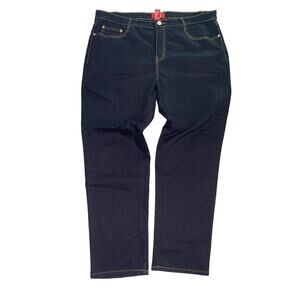 Jean Bay Premium Womens 20W 20 Embroidered Black Studded Pockets NWOT